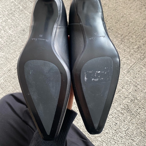 NWT Massimo Dutti Black Leather Knee-High Women's Boots - Picture 5 of 6